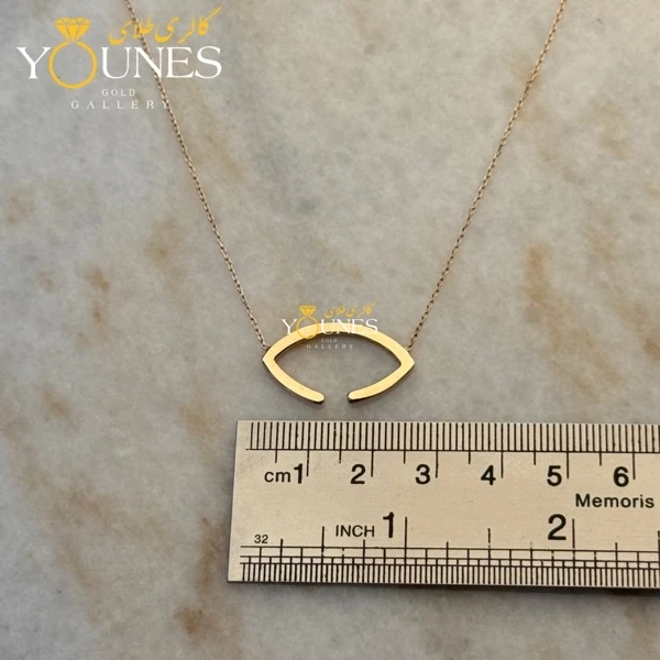 گردنبند طرح چشم نظر مینیمال طلا